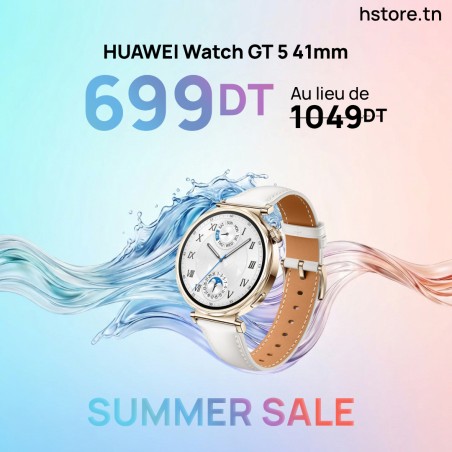 Montre Connectée Huawei Watch GT 5 41mm - White Leather