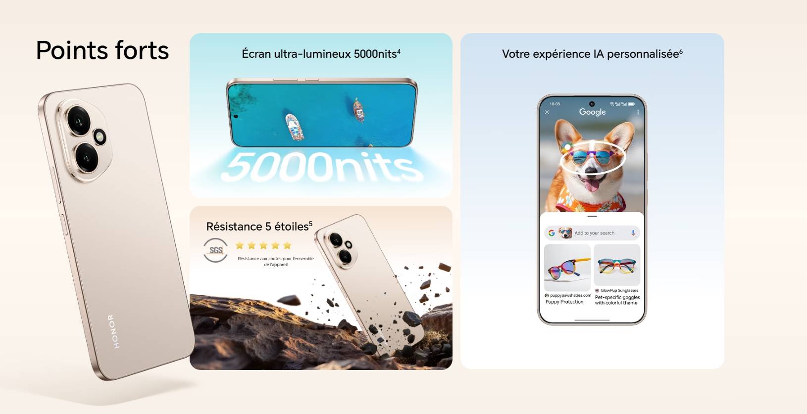 Honor 400 5G fiche technique