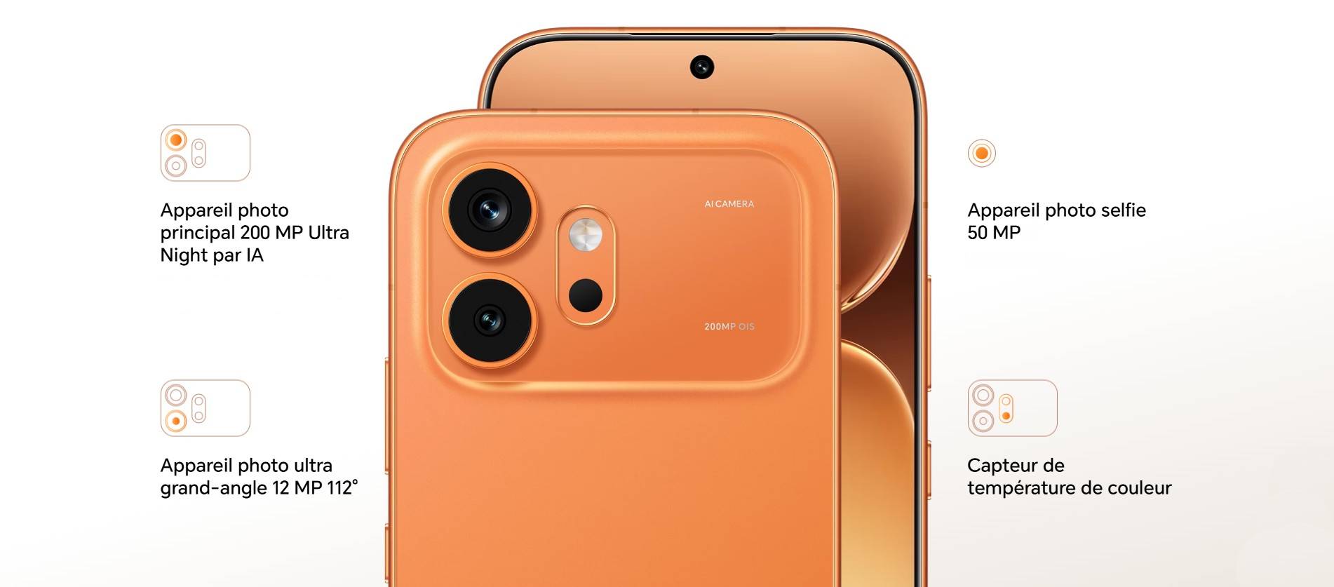 appareil photo Honor 600
