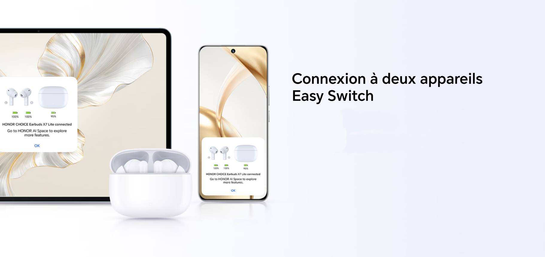 Écouteurs sans fil Honor Choice Earbuds X7 Lite prix tunisie