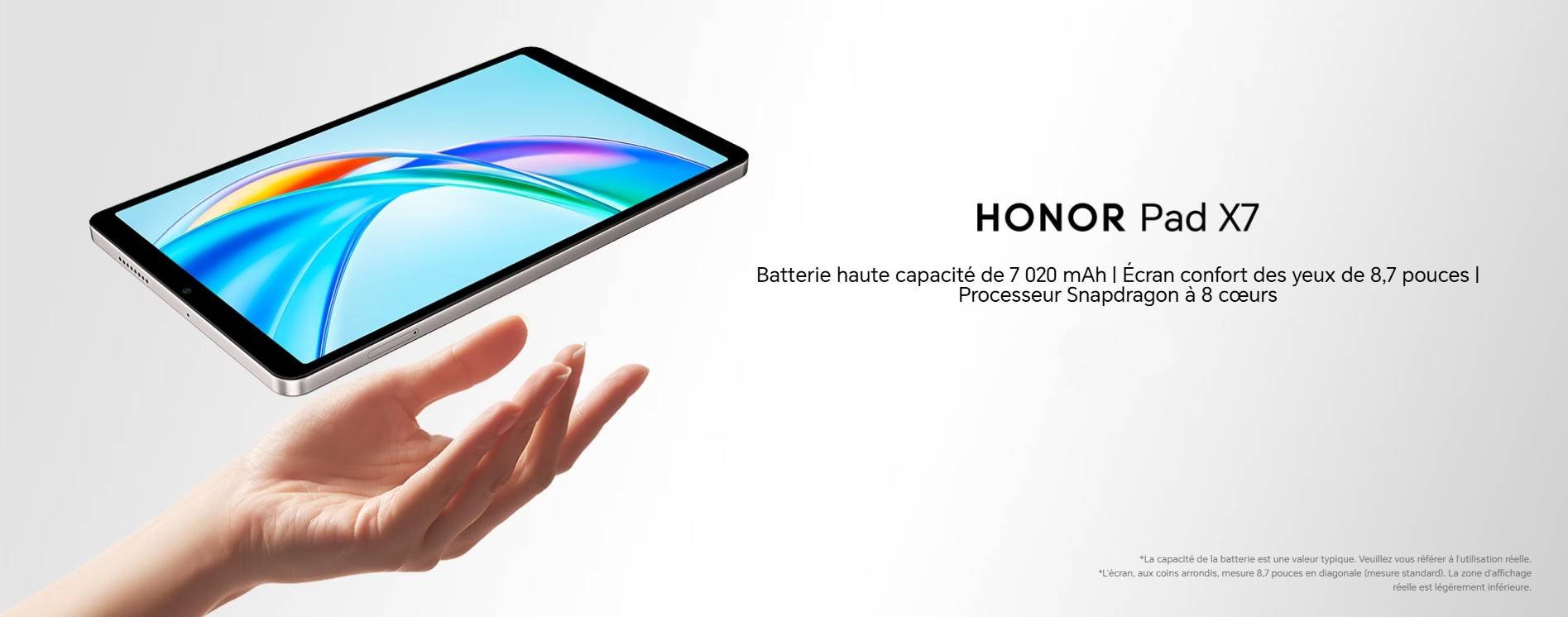 Honor Pad X7 fiche technique