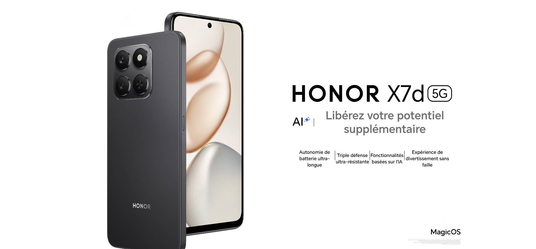 Honor X7d 5G fiche technique
