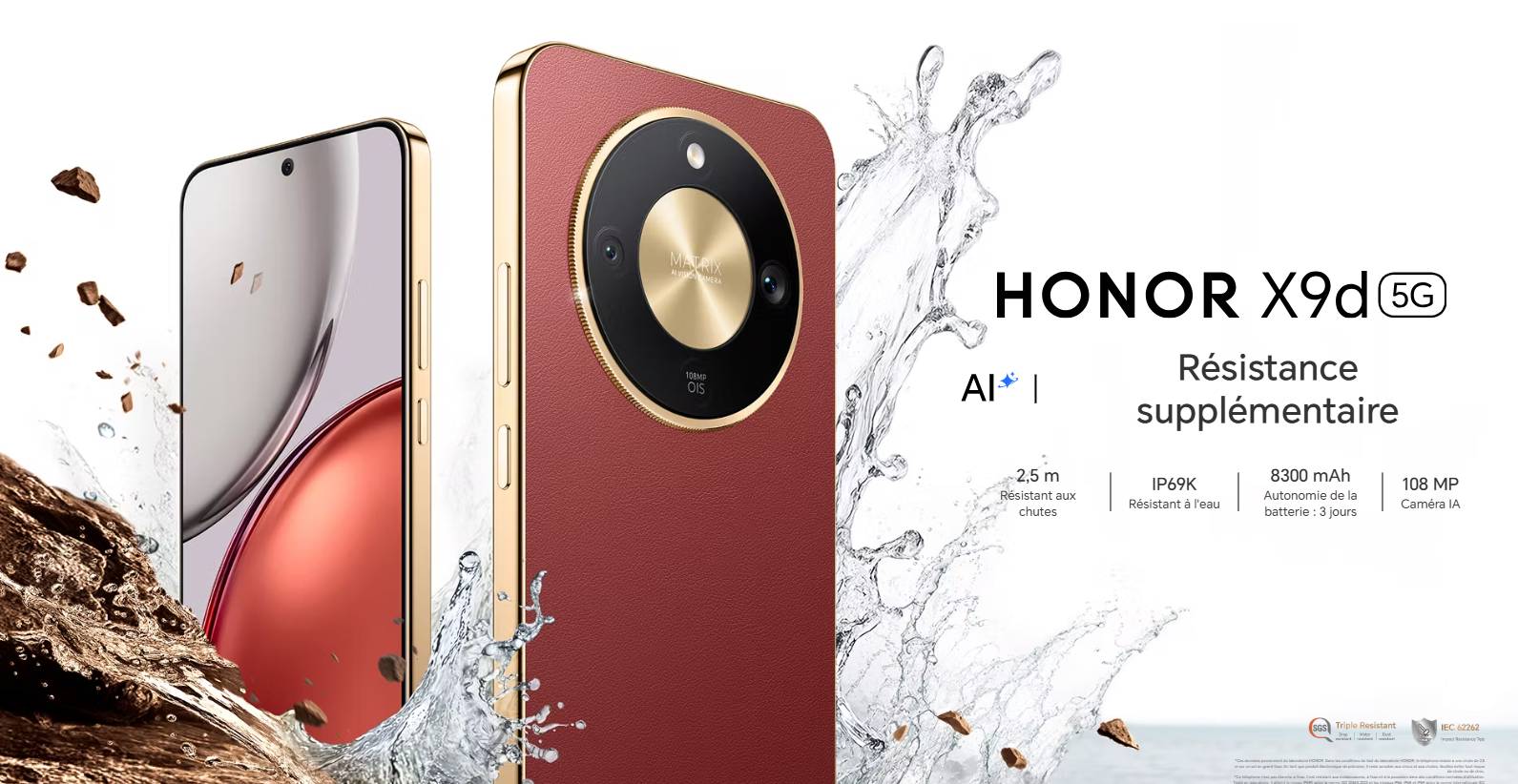 Honor X9d 5G fiche technique