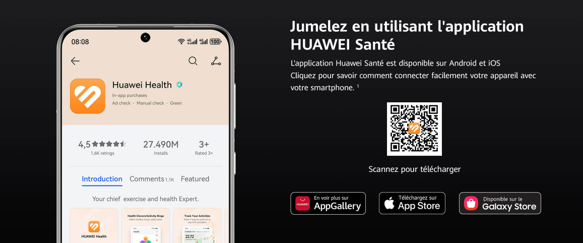Bracelet connecté Huawei Band 10