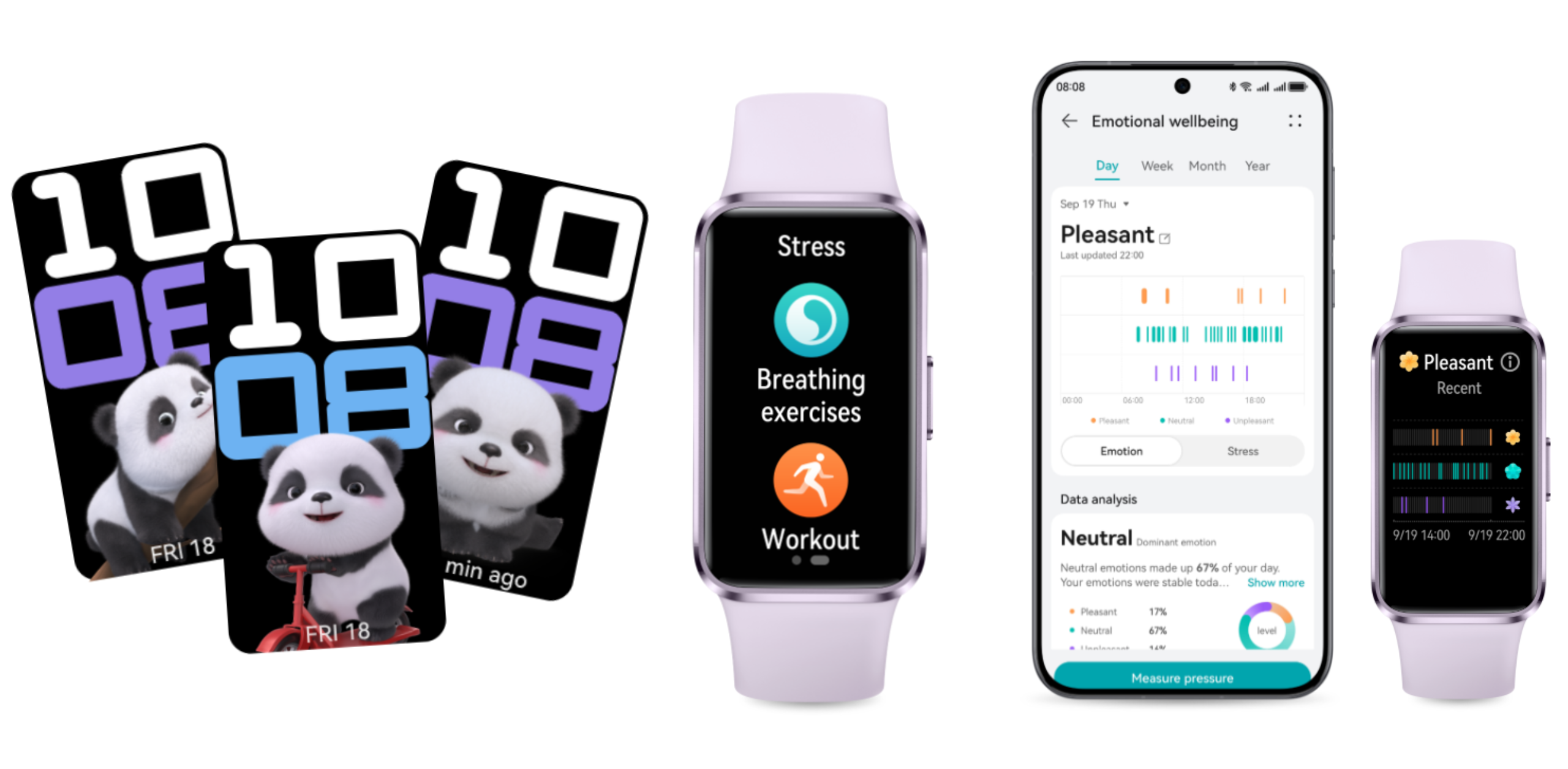 Bracelet connecté Huawei Band 10 fiche technique
